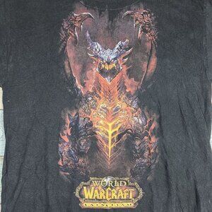 Blizzard World of Warcraft Cataclysm 2010 Video Game T Shirt, Men's Medium